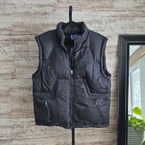 LITHIC Black Puffer Down Vest Mens Size Large